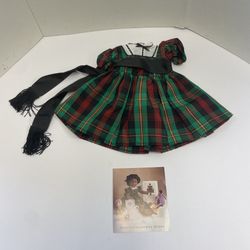 American Girl Addy Pleasant Company Christmas Story Tartan Plaid Dress Outfit