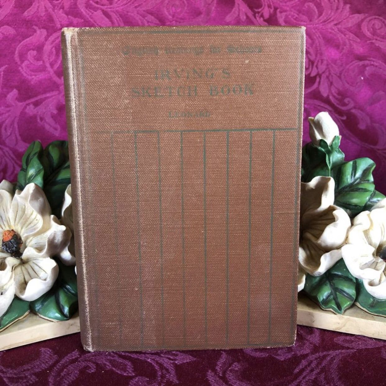 1911 Antique Book: Irving's Sketch Book. Published by Henry Holt and Company. English Readings for  Schools  This antique book is in overall good cond
