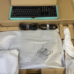 Dell 27” Monitor and Wireless keyboard