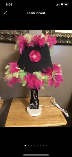 Handmade Feather Lamp
