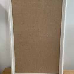 30”x20” Bulletin Board w/Classic White Frame 