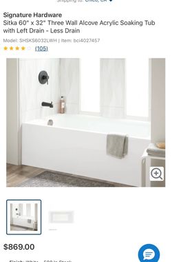 Bath Tub left hand