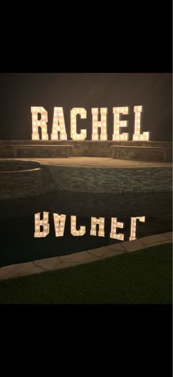 Marquee letters and numbers