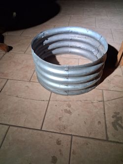 galvanized corrugated steel ring.