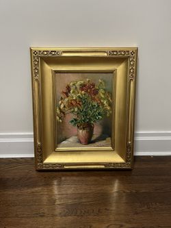 William Bradford Green oil On Board Signed Rare