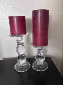 candlesticks with candles