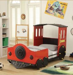 Red Train Twin Bed $85 firm