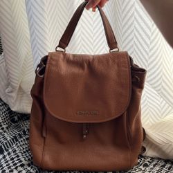 Michael Kors Brown Leather Backpack