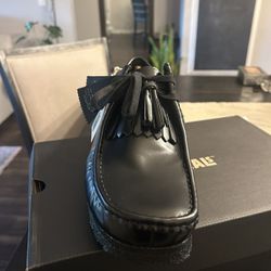 Clarks Wallabee Black Leather Size 12 New w/ Box