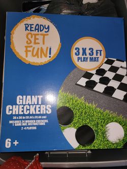 New Unused Giant Checkers
