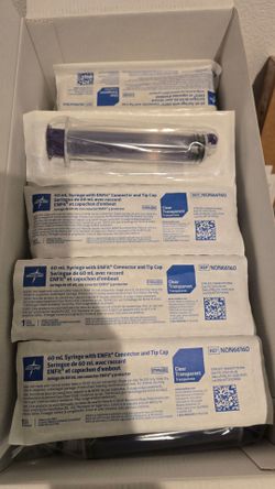 60 ml Syringe with ENFit Connector and Tip Cap