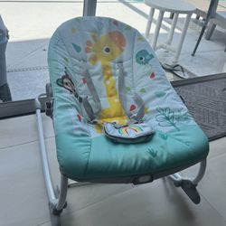 🧸 Wild Vibes Baby Infant to Toddler Rocker Chair with Vibrations Newborn Unisex