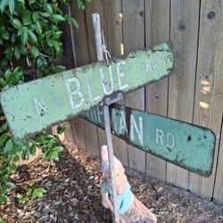 old vintage metal street sign 