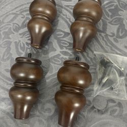Wood Furniture Legs Set Of 4