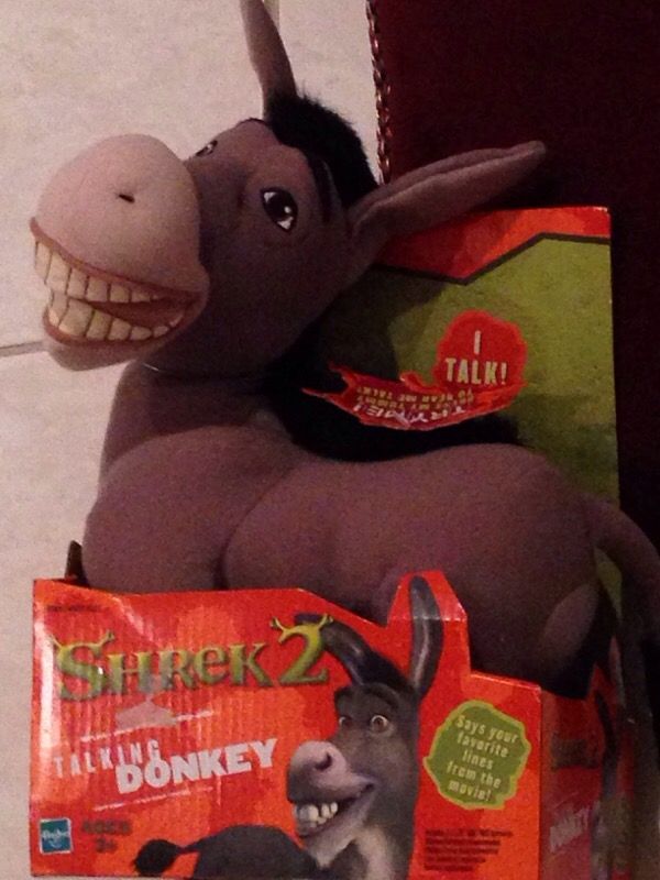 NEW Hasbro Talking Donkey Shrek 2 Figure Doll