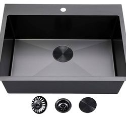 33x22in Drop In, Single Bowl Sink-NEW