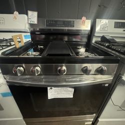Samsung Gas Stove With Air Fry In Stainless Steel 