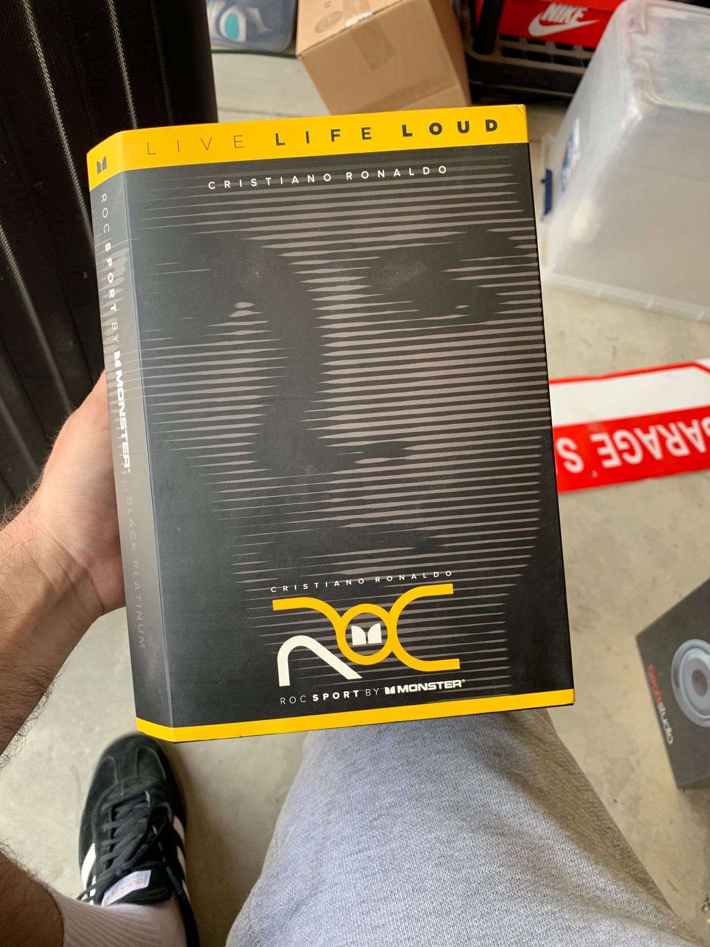 Cristiano Ronaldo wired RocSports Monster headphones wired