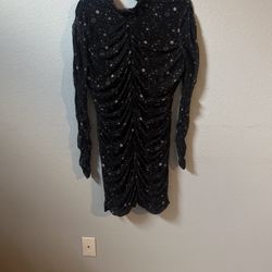 Black With Stars , Moons Shapes XL 