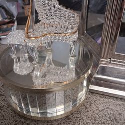 Glass Piano With Bench Music Box