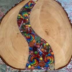 Candy Wall Art Side Table 