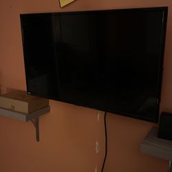 36” TV with ChromeCast, TV remote, And TV Mount