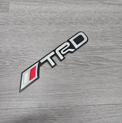 BRAND NEW 1PCS 3D Aluminum TRD Car Front/Rear Badge Fender Body Emblem Decal Sticker
