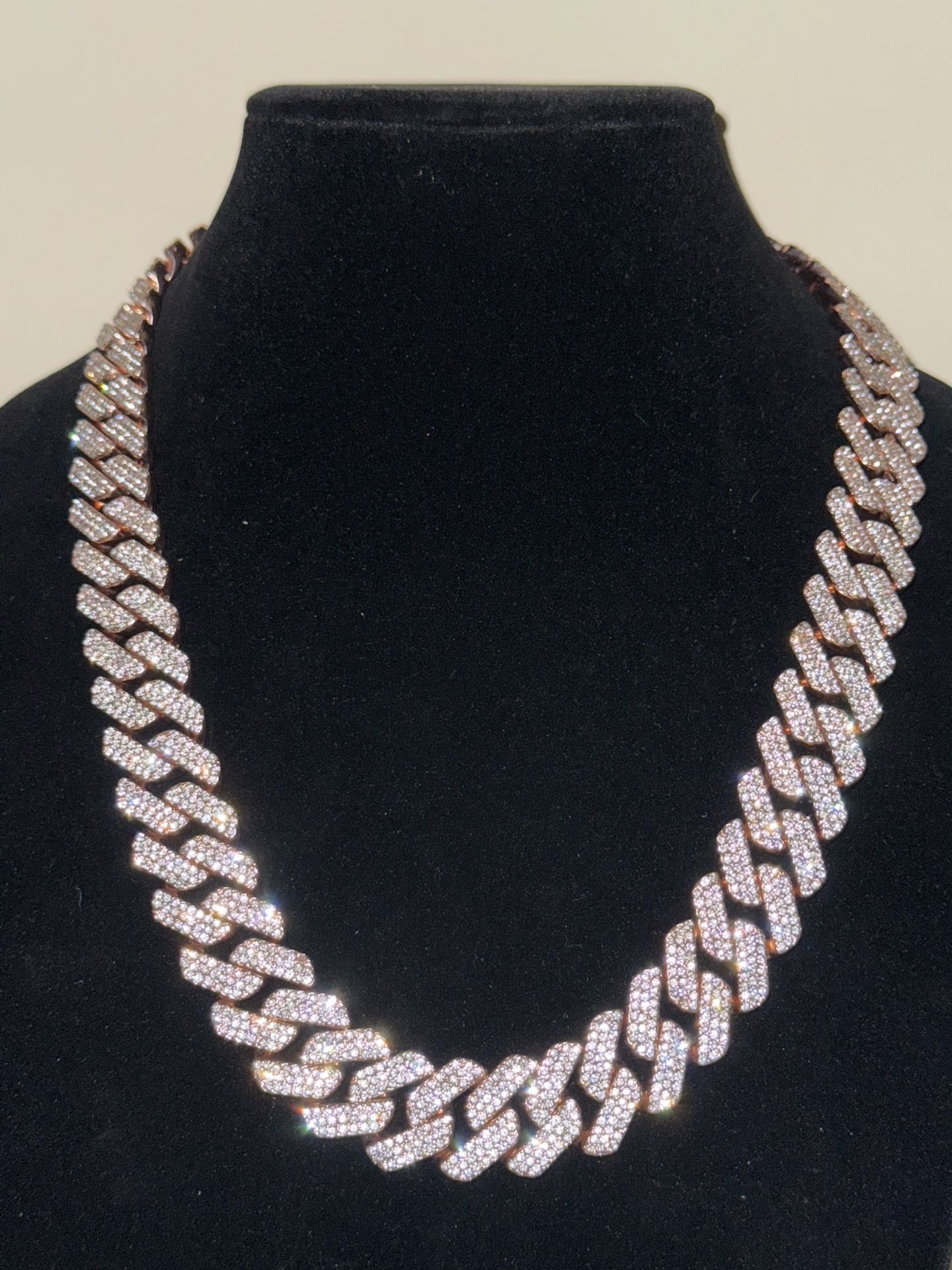 Rose Cuban Link Chain