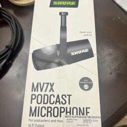 Podcast Mic, Interface, Mic Stand, Mic Cable 