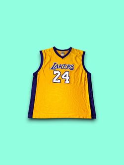 Vintage LA Lakers Kobe Bryant NBA satin jersey gold mens 2XL