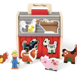 Melissa and Doug take along sorting barn toy