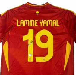 Signed Lamine Yamal Spain #19 Jersey