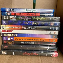 Horror Halloween DVDs Blu-ray’s 