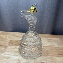 King Cobra Shaped Glass Whiskey Decanter