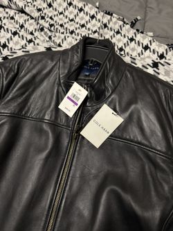 Black Leather Jacket Size XXL. 