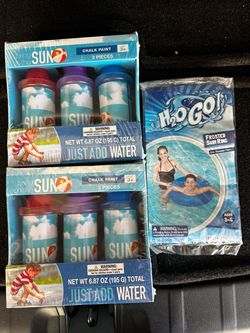 Kids Summer Toy Bundle – Chalk Paint & Swim Ring