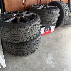 Matte Black Rims And New Tires 