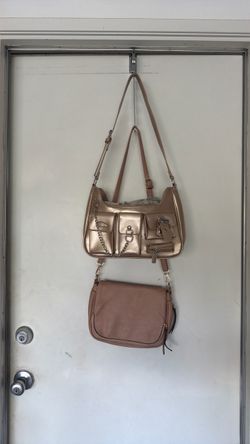 Two Rose Gold Handbags Bundle