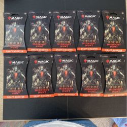 Magic The Gathering Innistrad Midnight Hunt Draft Booster Lot of 10