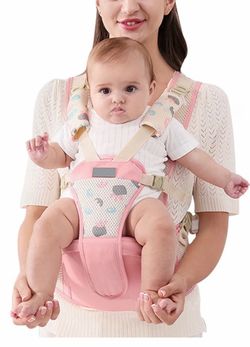 Breathable Simple Baby Carrier Hip Seat, Multifunctional Baby Carrier Baby Hip Seat Child Carrier Ergonomic Baby Carrier System Belly Carrier Back Car