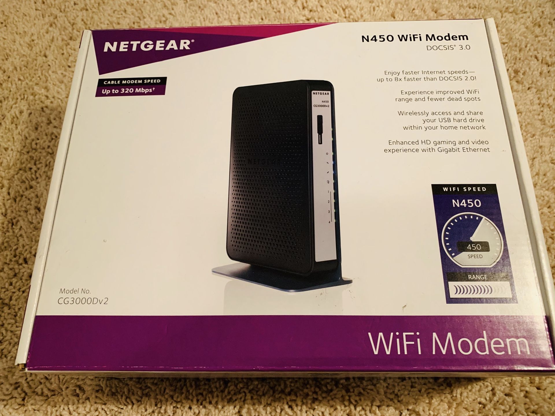 Netgear N450 Modem Router Combo