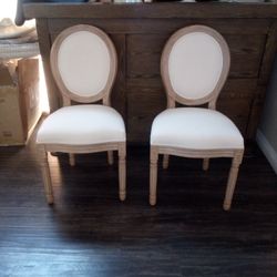 2 Beige Chairs New $50