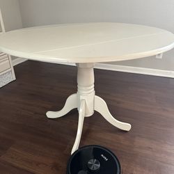 Round White Dining Table