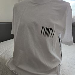Purple Logo Cotton T-shirt Size L