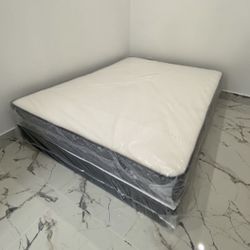 Queen Mattress Set – Medium – Brand New – Delivery Available 🚚