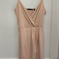 Peach Dress Elegant 