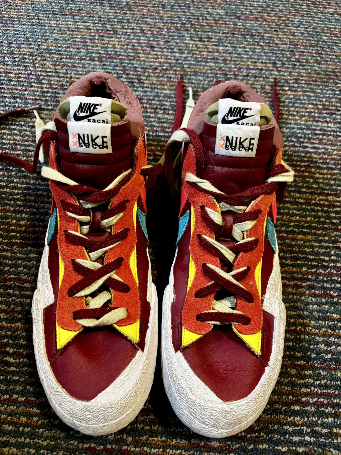 Nike x Sacai X Kaws Blazer Low Team Red