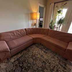 1961 Kroelher Vintage Three Piece Mid Century Modern Sectional Sofa