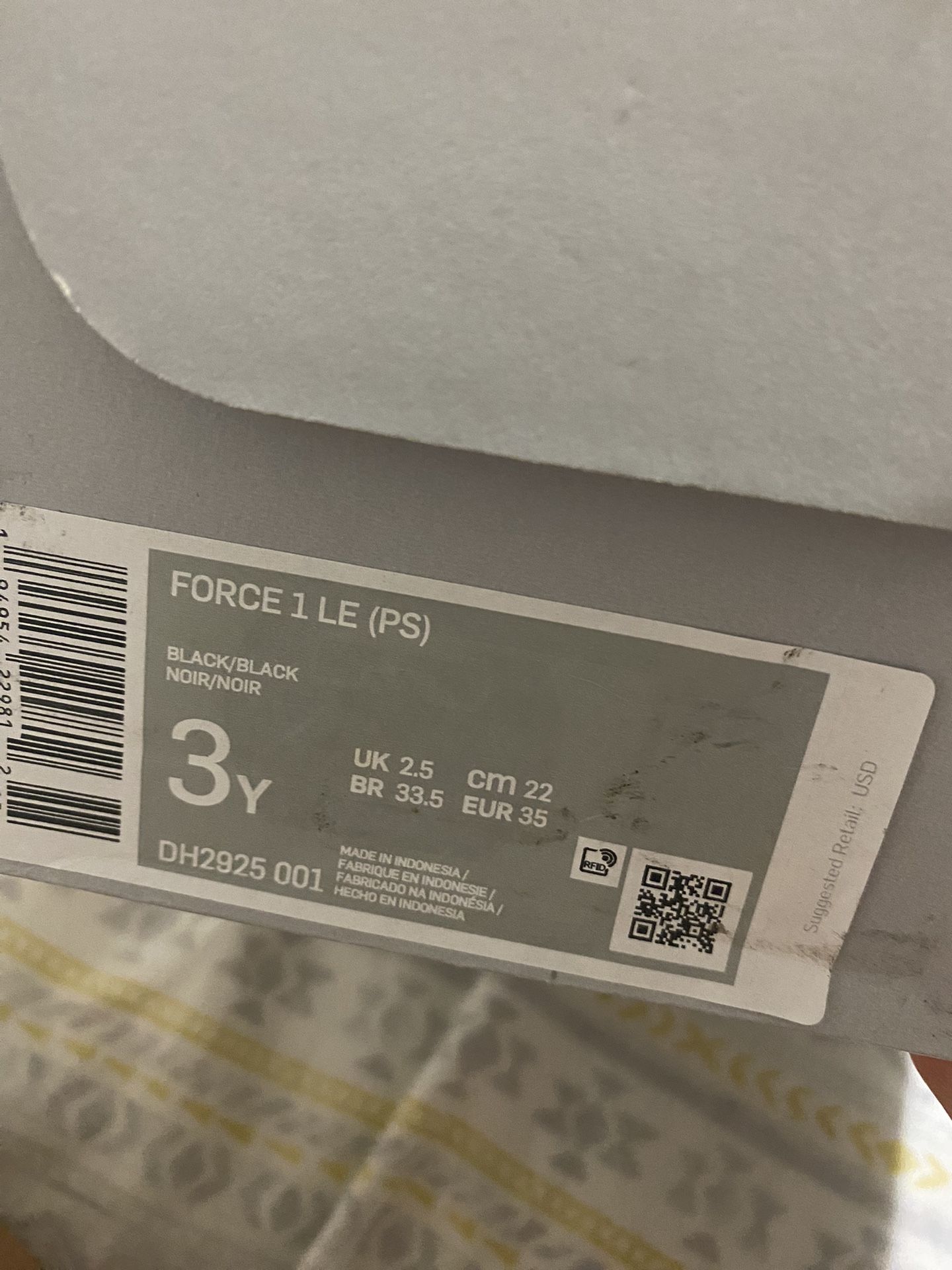 Black Forces Little Kids 3Y