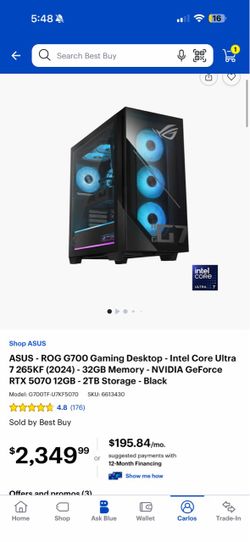 ASUS ROG G700 32GB RAM/ 5070